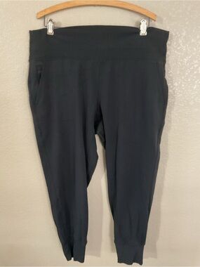 Athleta Black Pull-On Track Joggers